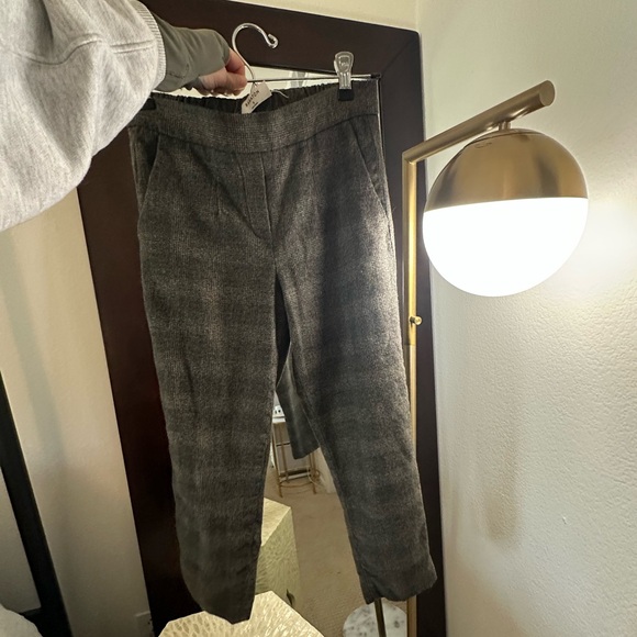 Aritzia Conan Cropped Wool Plaid Trousers - Picture 9 of 10
